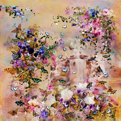In the English Garden - a Photographic Art Artowrk by Magdalena Collins